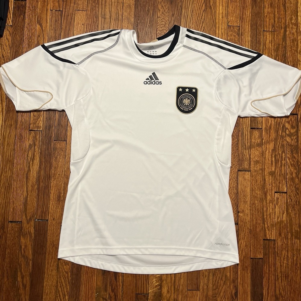 Adidas Germany Football Soccer Jersey Size Large White 2010